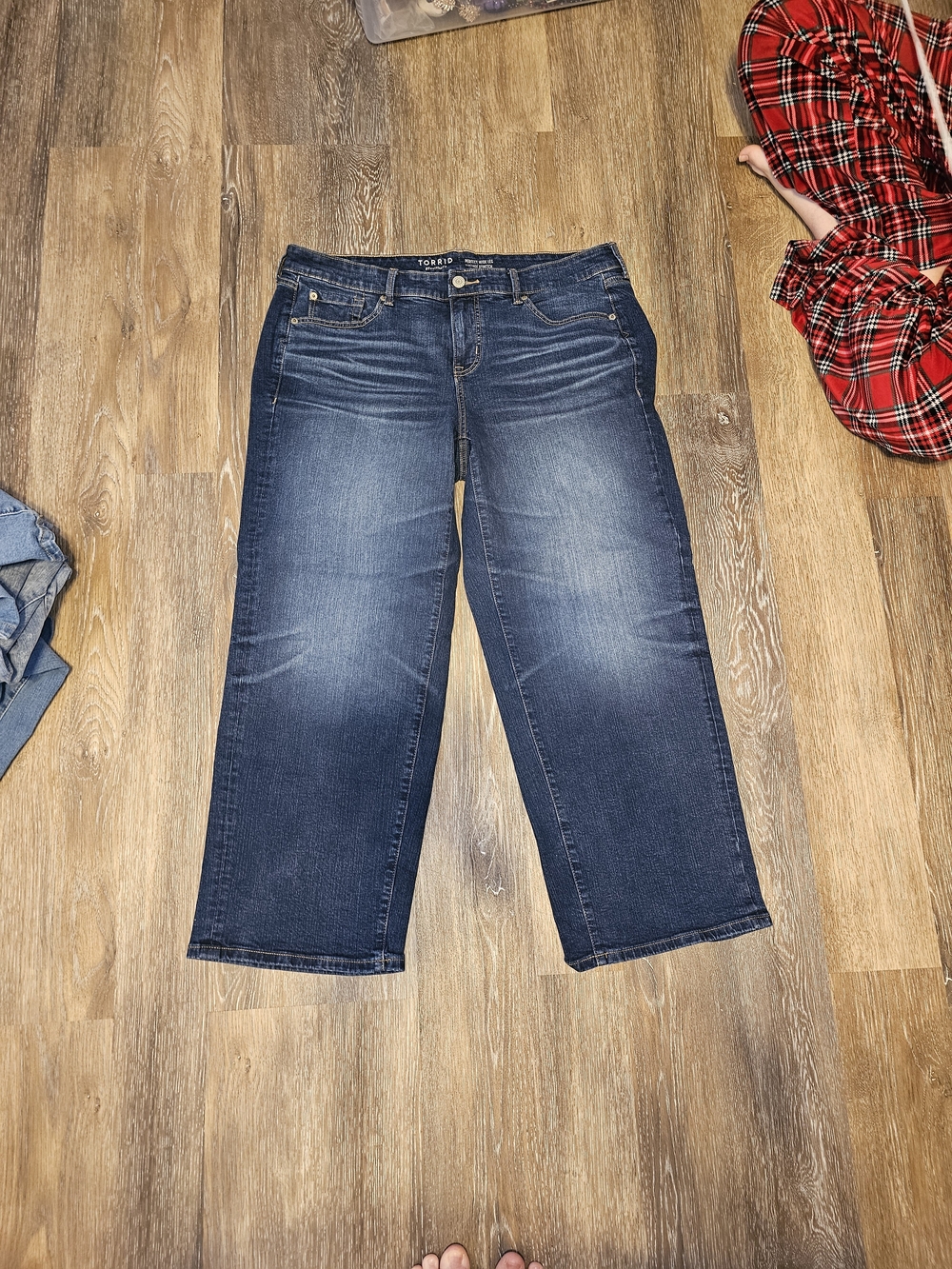 Torrid Classic Straight-Leg Dark Blue Jeans
